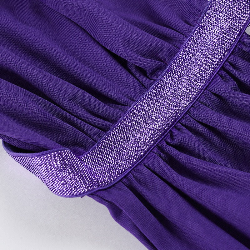 Z16380 Sexy Backless Patchwork Hollow Hanging Neck Slimming Vest Dress, Trendy and Personalized Slim Fit Long Skirt