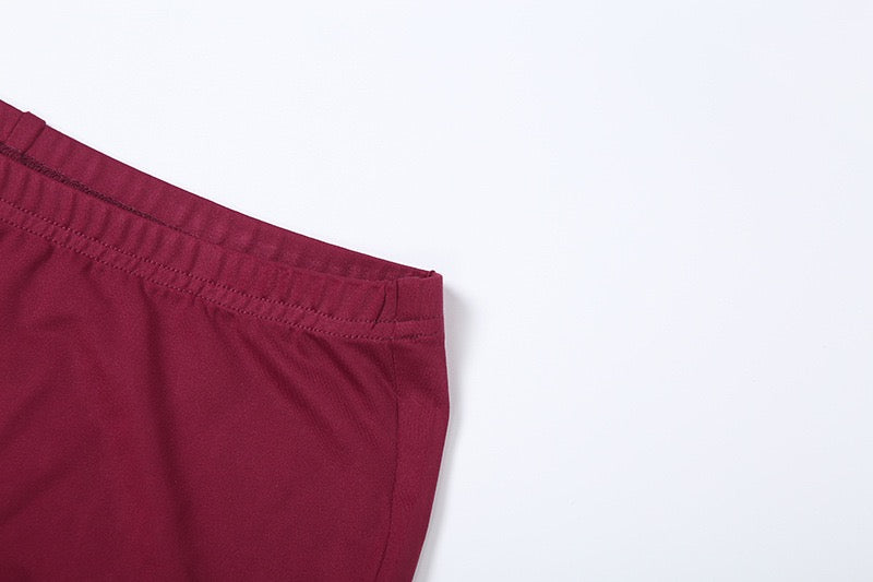 K25S88357 Fashion2-Piece Set Women Halter Chest Wrapped Backless Tank Top+Flare Pants Hottie Sporty Stretch