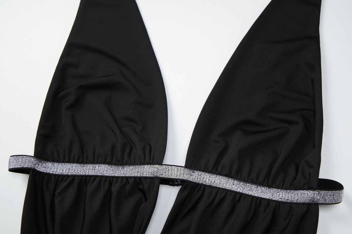 C17639 2026 Spring Summer Women Backless Corset Top Night Club Outfit Sexy Fashion Halter Neck Bandage Hollow