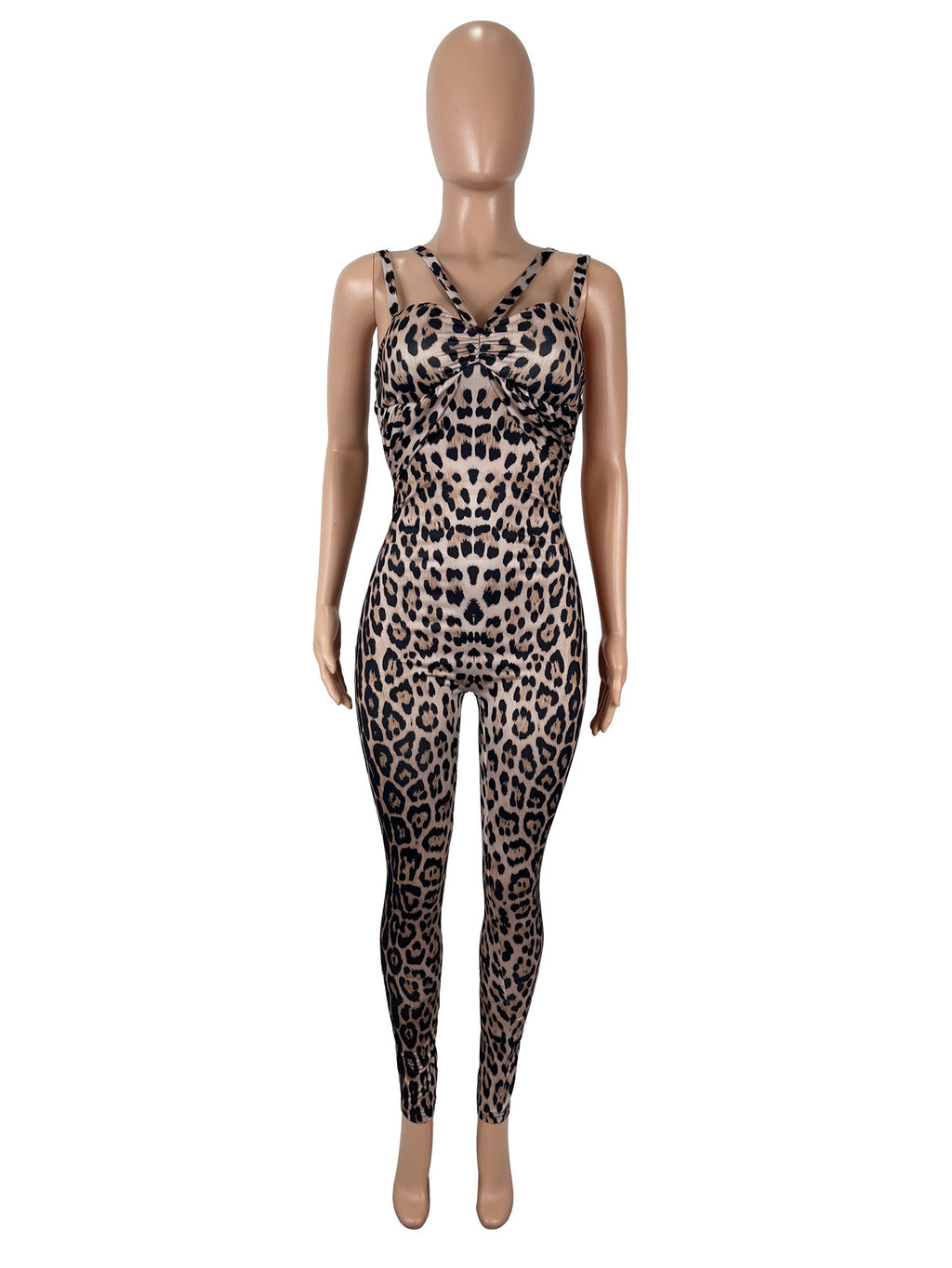 D9774 Sexy Padded Bra Foot Jumpsuit Women Strapless
HollowSleeveless Summer Body Shaping Tight Stretch