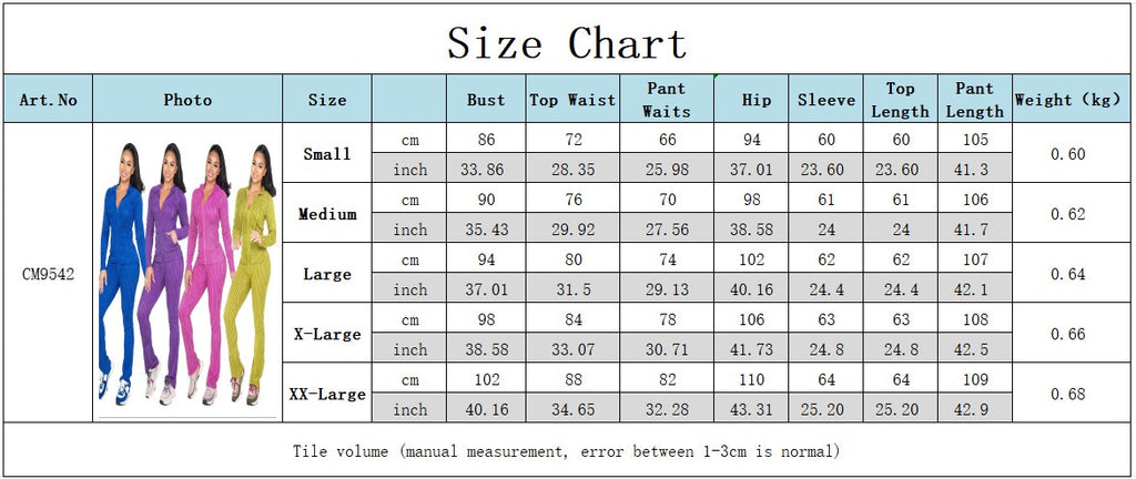 CM9542 Spring Trend Ribbed2PieceSet WomenZip upCardigan Jacket+Long Pants Matching Casual Suit